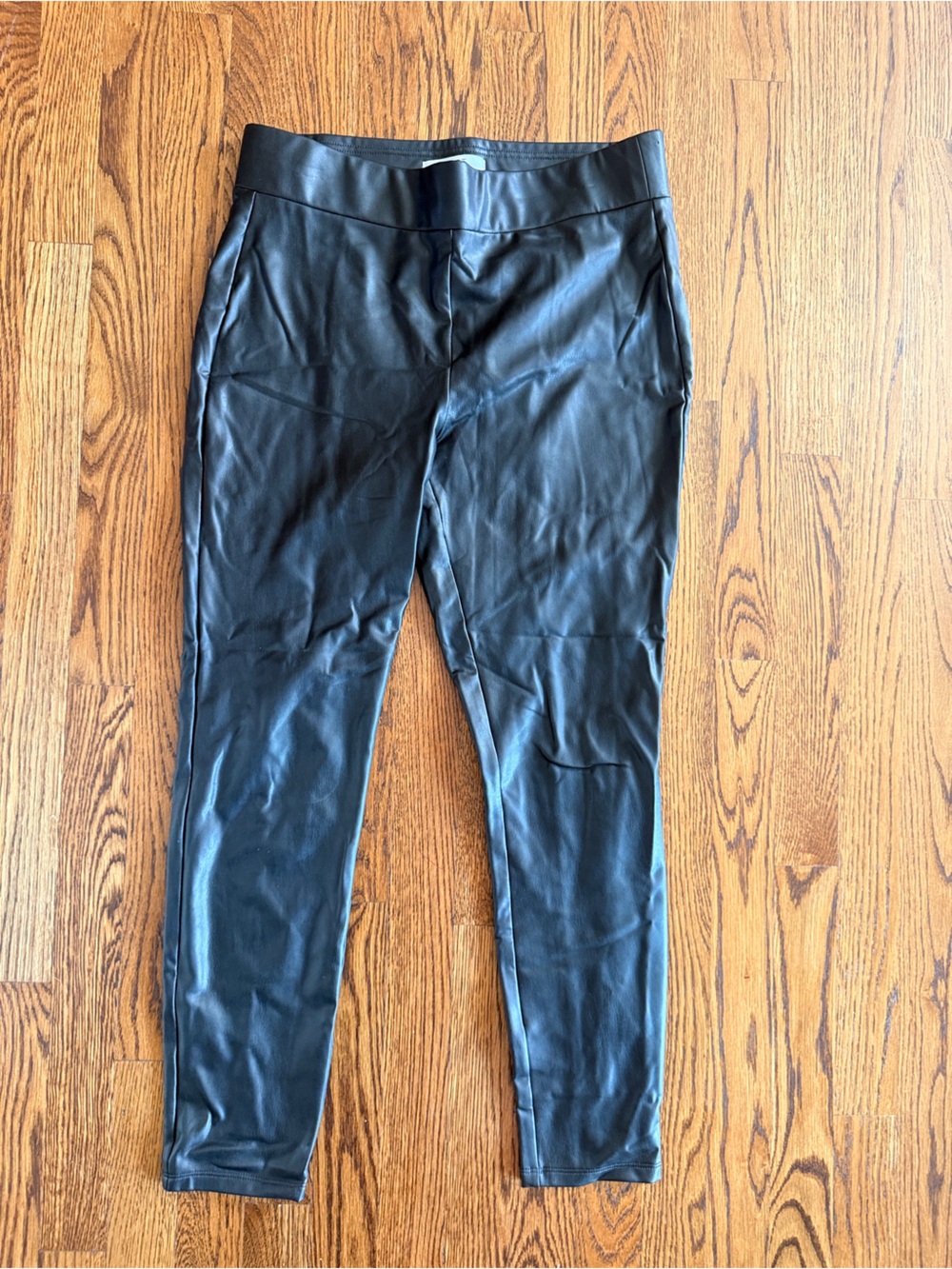 Loft High rise faux leather pant Medium